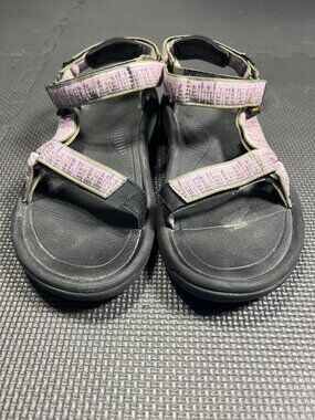 Teva Womens Size 10 Purple & Black Sandals With Adjustable Straps Outdoor Hiking